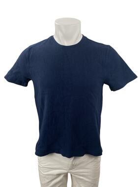 Zudio Men's Navy Blue Short Sleeve Crew Neck Basic Casual T Shirt Tee Top Size M